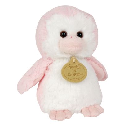 Pingouin musical rose (15 cm) par Doudou et Compagnie