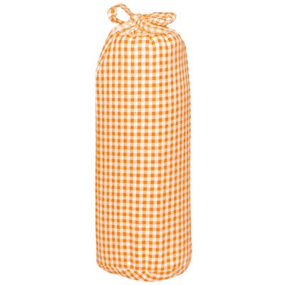 Drap housse vichy orange (60 x 120 cm)