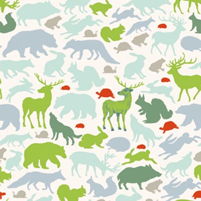 Papier peint petits amis animaux (280 cm)