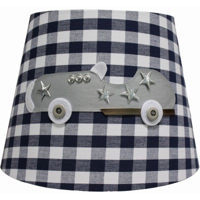 Abat-jour silver star voiture grise pour lampe (35 x 28 cm)