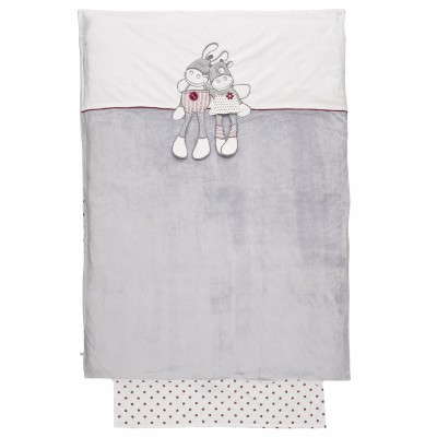 Housse de couette veloudoux Paquito et Lolita (100 x 140 cm) par Noukie's