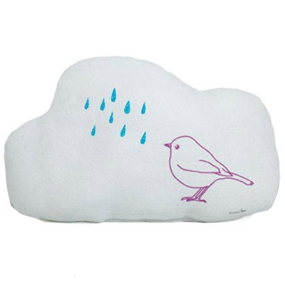 Doudou nuage oiseau (25 x 17 cm)