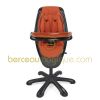 Chaise haute Loop assise orange / ch�ssis noir