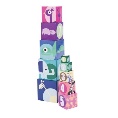Cubes empilables le Zoo par Sebra