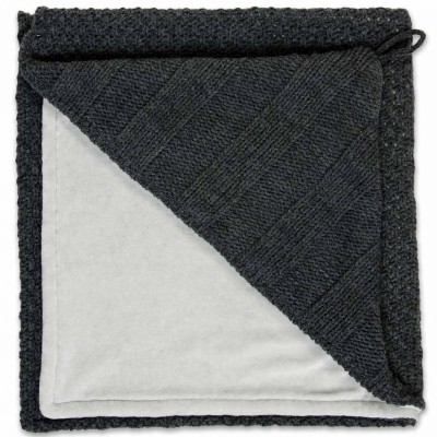 Cape de bain robust mix gris anthracite (80 x 80 cm)