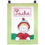 Plaque de porte vert anis personnalisable - Les Griottes