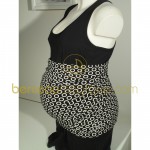 Bandeau de grossesse Ronds noirs - L�ssig