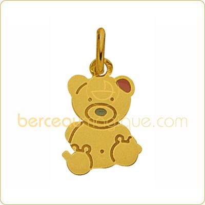 Pendentif ours (or jaune) par A.Augis