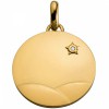 M�daille du Petit prince dans le d�sert (or jaune et diamant)