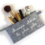 Pochette F�te des M�res grise personnalisable - Les Griottes