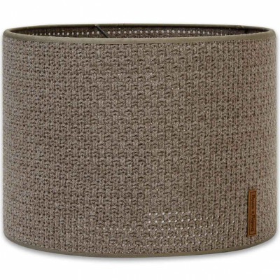 Abat-jour robust maille taupe (30 cm)