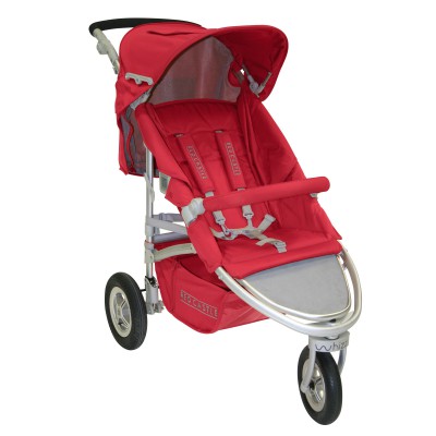 Poussette 3 roues sans assise Whizz rouge par Red Castle