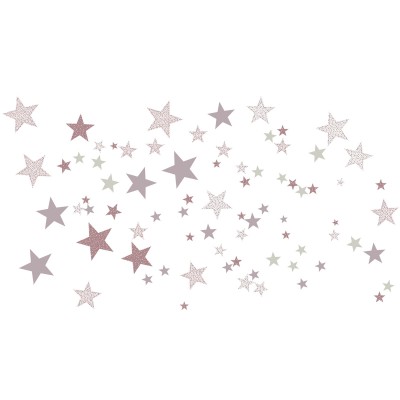 Stickers etoiles constellation rose