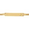 Gourmette b�b� plaque 1 �toile (or jaune 750�)