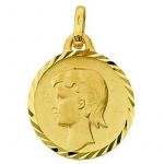 M�daille Ch�rubin (or jaune 375�) - Berceau magique bijoux