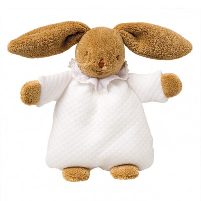 Lapin hochet nid d'ange Blanc (19 cm) par Trousselier