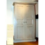 Armoire 2 portes Eline finition Laqu� : us� /  patin� / antique (12 teintes) - Mathy by bols