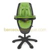 Chaise haute Loop assise verte / ch�ssis noir