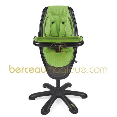 Chaise haute Loop assise verte / ch�ssis noir par Mamas and Papas