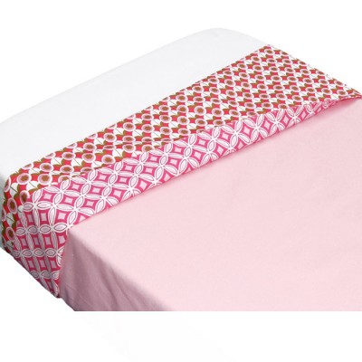 Drap de lit retro rose (120 x 150 cm)