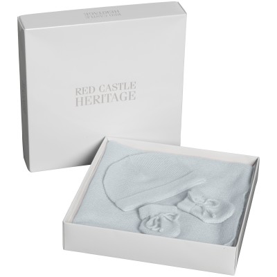 Coffret de naissance 3 pi�ces cachemire ciel par Red Castle