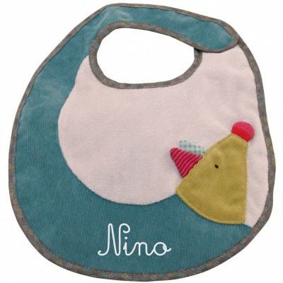 Bavoir vert chien personnalisable jolis pas beaux