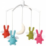 Mobile musical Ange lapin par Trousselier