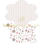 Sticker Nuage d'�toiles - Fille - Art for Kids