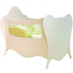 Lit b�b� Volute 60 x120 cm c�t�s plexiglas finition laqu� couleurs par Mathy by bols