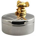 Bo�te � dents de lait Souris (m�tal argent� et dor�) - Orf�vrerie de Cr�vigny 