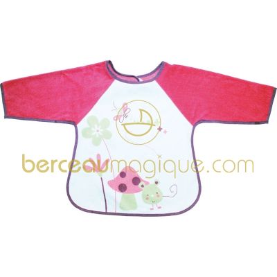 Bavoir � manches rose EVA (d�s 6 mois) par Babycalin