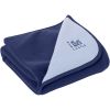 Couverture r�versible double polaire marine et ciel (100 x 72 cm)