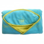 Babynomade polaire turquoise et vert citron (taille 1 :  66 x 85 cm) - Red Castle
