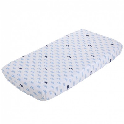 Drap housse de berceau blue airplane (40 x 80 cm)