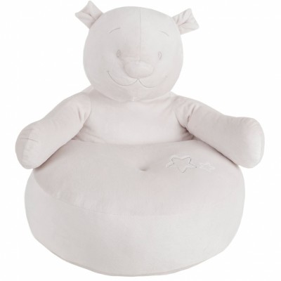 Pouf sofa nouky ourson poudre d'étoiles (50 cm)