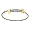 Jonc b�b� or et acier motifs oursons 