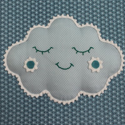 Tableau clouds bleu (30 x 30 cm)