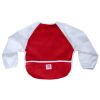 Bavoir polaire � manches rouge (18-36 mois)