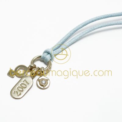 Pendentif Pogo pierre pr�cieuse (fille ou gar�on) (Or jaune) par Mikado