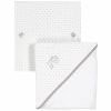 Cape de bain blanche Pluie d'�toile