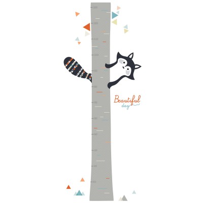 Toise adhésive maki's tree by sophie cordier