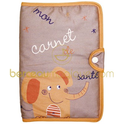 Prot�ge carnet de sant� 100% coton bio (18x25 cm) par Babycalin