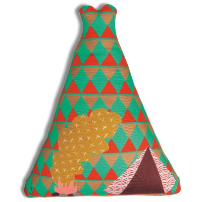 Mini coussin doudou tipi (22 x 29 cm)