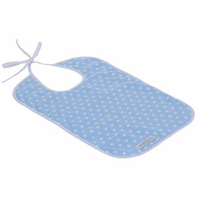 Bavoir bleu ciel étoile (43 cm)