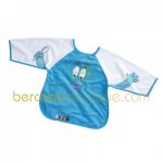 Bavoir 1er �ge � manches Barbapapa bleu - Babycalin