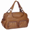 Sac � langer Tender Multipocket simili cuir cognac