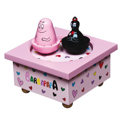 Bo�te � musique magn�tique Barbapapa rose par Trousselier