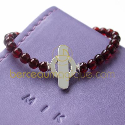 Bracelet Fireball Argent et pierres naturelles (3 coloris)   par  Mikado