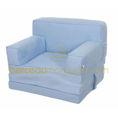 Fauteuil convertible couleur ciel (personnalisable) par Candide