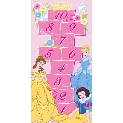 Tapis marelle des princesses (80 x 160 cm)